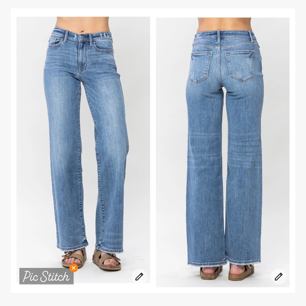 Judy Blue Wide Leg Jeans